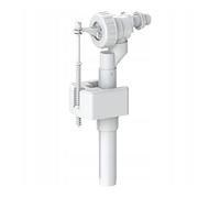 Plastique Blanc 3/8 Chasse d'eau entrée latérale Valve de remplissage d'arrivée