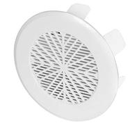 Plastique blanc 99-124 mm - Diamètre de la ventilation - Extrémité de la grille