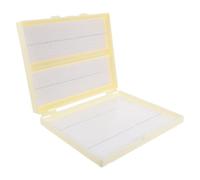 Plastique Blanc Boîte à Lames de Microscope Double Rangée Numérotée | Rangement Facile à Nettoyer, Couvercle à Charnière Supérieure, Résistance aux Hautes Températures, Usage Laboratoire