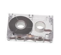 Plastique Blanc Cassette Audio Vierge Usage DIY, 60 | Décor Rétro, Pratique pour Messages Enregistrés et Exercices D’écoute, Étui Rigide Transparent Portable