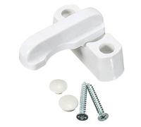 Plastique Blanc fenêtre Verrou de porte Sash Swing de sécurité Serrure à pêne demi-tour Home boîtier en toute sécurité Ouverture et fermeture Verrou de poignée