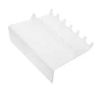 Plastique Blanc Porte-pipettes de Laboratoire, Support Z à Multi-fentes | Organisation du Plan de Travail, Compatibilité, Stockage pour Tubes à Essai et Pipettes Multicanaux