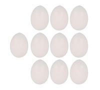 Plastique Blanc solide Fausse Oeuf pour pigeons Magicien Lot de 10