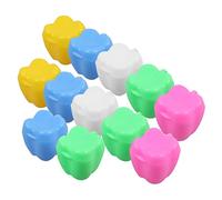Plastique Boîte à Souvenirs 12 Pièces pour Dent Perdue | Étui Léger à Transporter, Lot de 12, Adapté aux Garçons, Rangement des Premières Dents Plusieurs styles