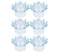 Plastique Boîte de Bonbons Couronne Bleue 6 Pièces pour Mariage | Forme Couronne, Style Mignon et Drôle, pour Petites Douceurs et Emballage de Dragées