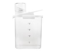 Plastique Boîte de Lessive en Poudre 2000ml Rechargeable pour Maison | Stockage Hermétique, Usage Maison et Hôtel, Blanc Grand Format, Réduit le Gaspillage