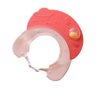 Plastique Bonnet Rouge Bain de Bébé, Garçon et Filles | Protection Imperméable, Boucle à Dégagement Latéral, Réduit L’appréhension de L’eau, Usage