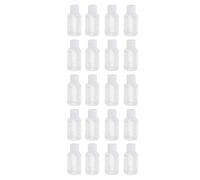 Plastique Bouteilles Vides de Voyage avec Bouchon Clapet 50ml | Lot de 20 Pièces, Format Conforme, Remplissage Facile, Eau et Savonnette Liquide, Transparence Élevée