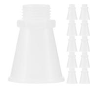 Plastique Buse D’extincteur à Large Ouverture 20 Pièces | Pièce de Rechange Blanche, Forme Trompette, Sortie de Valve, Entretien Atelier et Maintenance