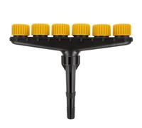Plastique Buse de Pulvérisation Jaune, pour Jardin Réglable | Installation Facile, Légère et Pratique, pour Serrage, Irrigation et Arrosage Agricole, Compatible Tuyau