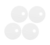 Plastique Caches-boulons Blanc 4 Pièces Ronds de Toilette