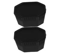 Plastique Capuchon de Manche de Badminton Noir 2 Pièces | Remplacement G4, Réparation à Domicile, Embout de Poignée de Rechange, Accessoires pour Entretien