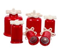Plastique Ensemble de Ventouses de Massage 6 Pièces | Rouge, Léger et Portable, Facile à Manipuler, Thérapie Familiale, Détente Après Sport, Usage Quotidien