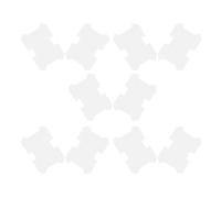 Plastique Feuille de Toile à Mailles Blanc 10 Pièces | Grille Fine à Trous Réguliers, Bords Finition et Découpe Facile, pour Bases de Paquet et Projets DIY