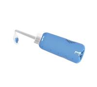 Plastique Flacon de Rinçage Nasal à Débit Contrôlé, 500ml Lave-nez | Bouteille Transparente 2 Buses, Embout Coudé et Contrôle par Bouton, pour Soin Postopératoire