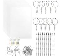 Plastique Fou Kit 160 Pcs pour DIY Porte Clé, Keychain et Craft Decoration