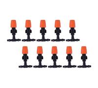 Plastique Goutteur D'irrigation Réglable 20 Pièces | Racine, Humidification et Passage du Goutte-à-goutte au Jet, Usage Agriculture et Bassin, Orange