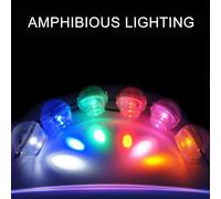 Plastique -LED -Réservoirs de pêche diplômés colorés Tache de plongée étanche Léger Aquarium Eau douce -Eau de mer -Abséparateur