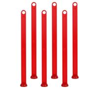 Plastique Lève-bocal Magnétique 6 Pièces Rouge | Transfert Propre sans Contact Direct, Ustensile Cuisine Pratique pour Préparation Alimentaire, Usage Domestique Micro-ondes