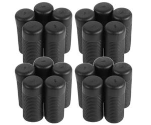 Plastique Manchon Anti-basculement 20 Pièces Noir | Facile à Nettoyer, Étanchéité Autour du Tube, Compatible Fauteuils Pliants, Usage Domicile et Surfaces Irrégulières