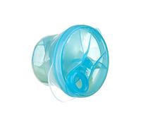 Plastique multifonction bleu 3 emplacements de lait en poudre en poudre petit coffret à lait en couches, petite boîte pour la