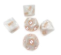 Plastique Multifonctionnel 5 à La Mode Blanc Roman Amour DéS Jeu De FêTe DéS, Facile à Transporter, Motifs d'action Uniques, Cadeau De Couple - D26-FR