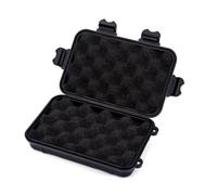 Plastique Noir Boîte Étanche de Survie Compacte pour Kite Boarding | Étui Sec D'urgence, Design Antichoc et Portable, Usage Natation, Rangement Extérieur, Format Compact