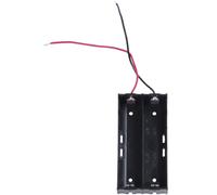 plastique noir en parallele 2 x 3.7V 18650 la boite de piles
