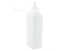 Plastique PE pour bouteille pour embouteillage de sauces maison, vinaigrettes, ketchup à la moutarde et condiments à base de tomates (800 ml)
