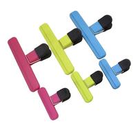 Plastique Pince, Clips D'étanchéité, 6Pcs Fermeture Sachet Alimentaire Pour Sac Ouvert/Sac de Café, Pince Sachet Fermeture, 3 Couleurs