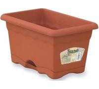 Plastique Planteuse de plaques intégrée 50x20 Cm Orange Orange One Size