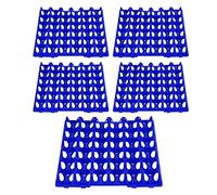 Plastique plasticle Crises d'oeufs Plateau d'oeuf d'oeuf 30 cellule extra grande grande réutilisable Espace empilable Économie de récipient sécurisé pour le transport d'oeufs (Bleu)