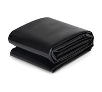 Plastique polyéthylène, Caoutchouc flexible noir de membrane de piscine - for l'aménagement paysager d'étangs à poissons, doublure d'étang bâche de 0,2 mm d'épaisseur(6x8m(19.7x26.2ft))