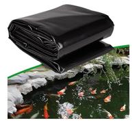 Plastique polyéthylène, Feuille de polyéthylène de revêtement d'étang Durable de Membrane de piscine de jardin, bâche d'étang noire(6x8m(19.7x26.2ft))