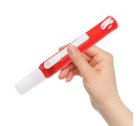 Plastique Pompe à Pipettes Manuelle 2ml Rouge pour Laboratoire | Commande Ergonomique Main, Compatible Pipettes en Verre, pour Analyses Biologiques et Essais Scientifiques