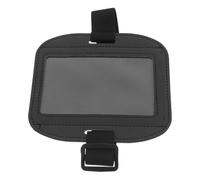 Plastique Porte-badge de Brassard Noir Horizontal Étanche | Fenêtre Transparente, Bande Élastique Corde et Boucle Réglable, pour Cartes D'accès et Laissez-passer
