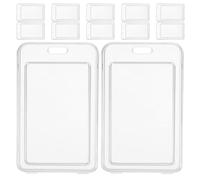 Plastique Porte-badge D'identification Étui Rigide 24 Pièces | Accès Rapide, Profil Fin et Portable, Usage Quotidien, Transport Public, Carte D'identité
