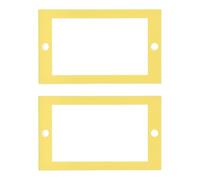 Plastique Rallonge de Boîte de Prise Électrique Jaune 2 Pièces | Boîtiers de Prise 1/4 Pouce, Deux Pièces, Bras de Rallonge, Usage Maison et Laboratoires