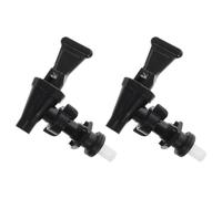 Plastique Robinet de Carafe à Eau Noir 2 Pièces | Débit Mieux Contrôlé, Remplacement Facile, pour Distributeur de Thé, Baril D’eau, Buffet et Restaurant