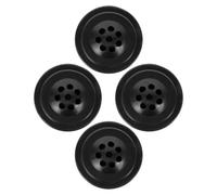 Plastique Socle de Drapeau de Bureau Noir à Huit Trous 4 Pièces | Petits Fanions et Numéros de Table, Usage Réception ou Bureau, Montage Simple, Style Discret