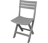 Plastique solide - Couleur - Chaise de jardin bistro Chaise de balcon Chaise Chaise de camping gris clair
