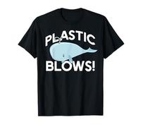 Plastique Souffle ! Protéger Les Baleines Vie Mer Réduire Recycle Meme T-Shirt