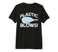 Plastique Souffle ! Protéger Les Baleines Vie Mer Réduire Recycle Meme T-Shirt Haut de Gamme