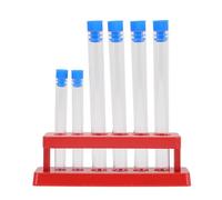 Plastique Support 6 Pièces pour Tubes à Essai | Stockage et Classification des Liquides, Joint, Léger, Plastique, pour Laboratoire et Parfum Couleur Aléatoire