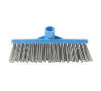 Plastique Tête de Balai de Rechange Longs Bleu à Poils Durs | Brosse à Récurer Multi-usages, pour Sols et Terrasses, Usage Garage, Entretien Professionnel