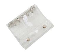 Plastique transparent avec anneaux flexibles et pages amovibles pour carnets de notes, journaux, idéal pour une utilisation à l'école et au bureau. Couverture de cahier