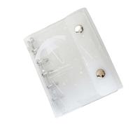 Plastique transparent avec anneaux flexibles et pages amovibles pour carnets de notes, journaux, idéal pour une utilisation à l'école et au bureau. Couverture de cahier