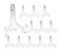 Plastique Transparent chevalets ou plaque de support/Supports pour photos ou autres articles sur les mariages, décoration de la maison, anniversaires, des Tables (lot de 12) - claire - 4 inch(12 pack)
