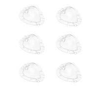 Plastique Transparent Moule à Fraises Forme Cœur, 6 Pièces