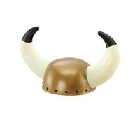 Plastique Viking Thor Casque Guerrier Chapeau One Size Fits Adulte Costume Neuf